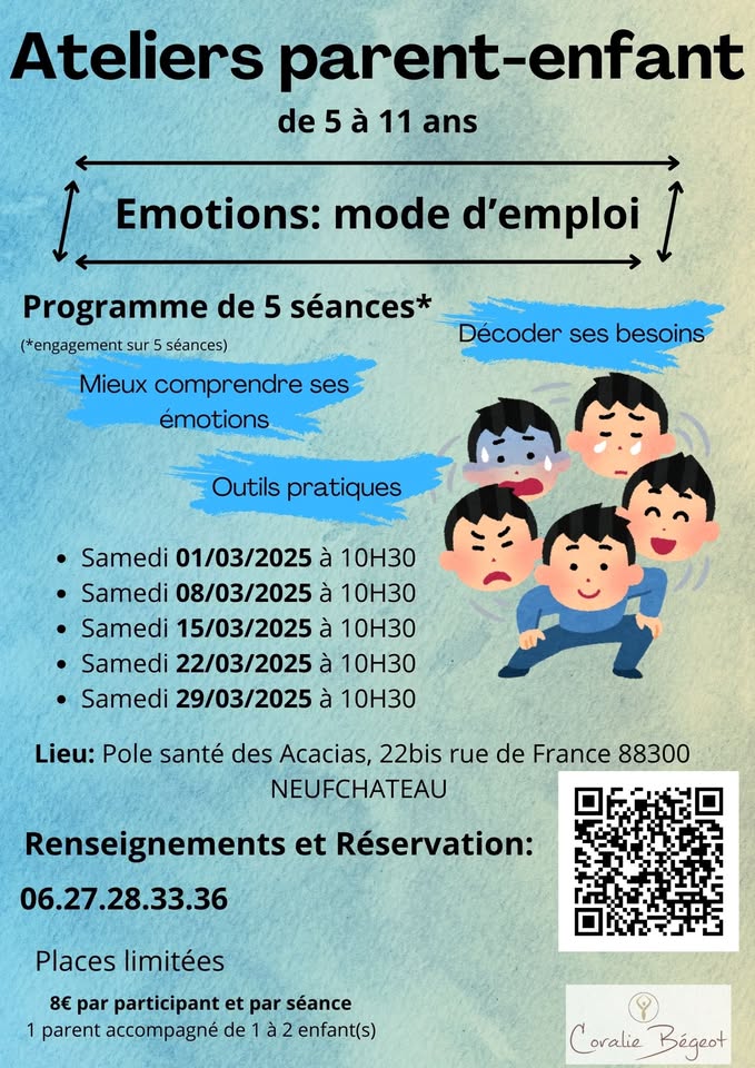 Atelier Parent-Enfant : Émotions, Le Monde à Comprendre