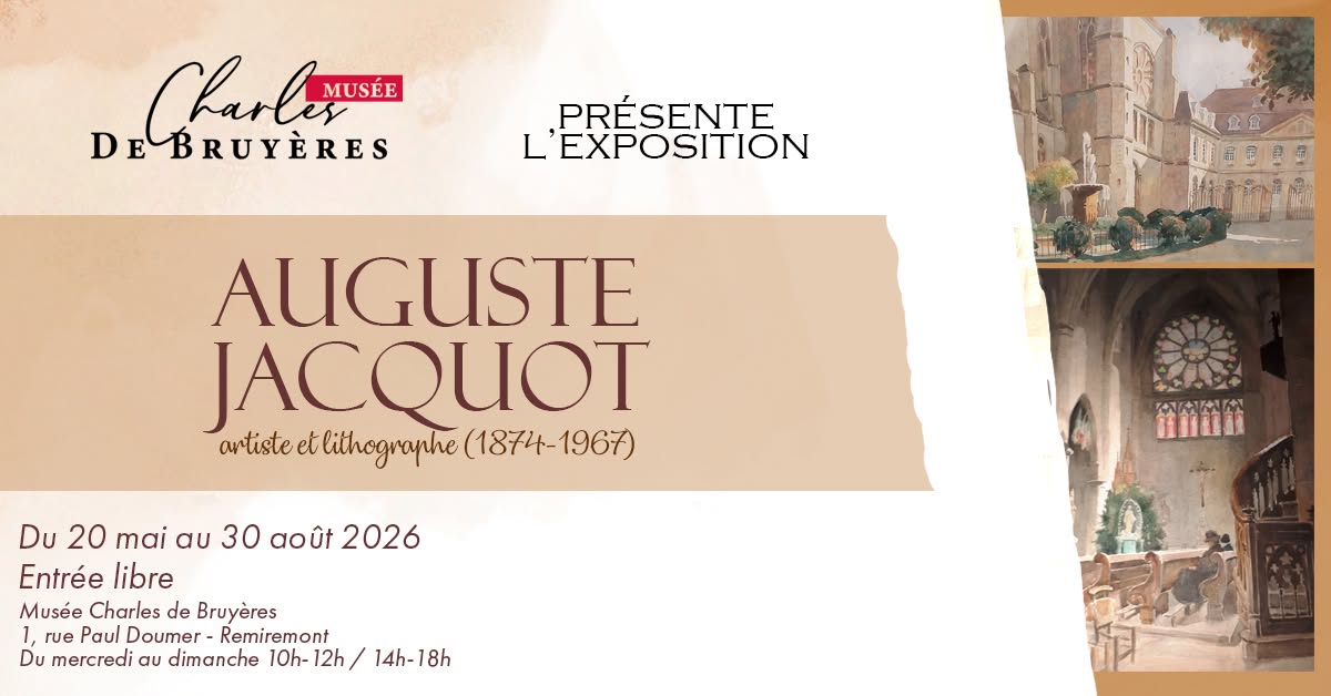 Exposition sur Auguste Jacquot, artiste et lithographe