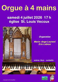 Concert d&rsquo;Orgue à 4 mains