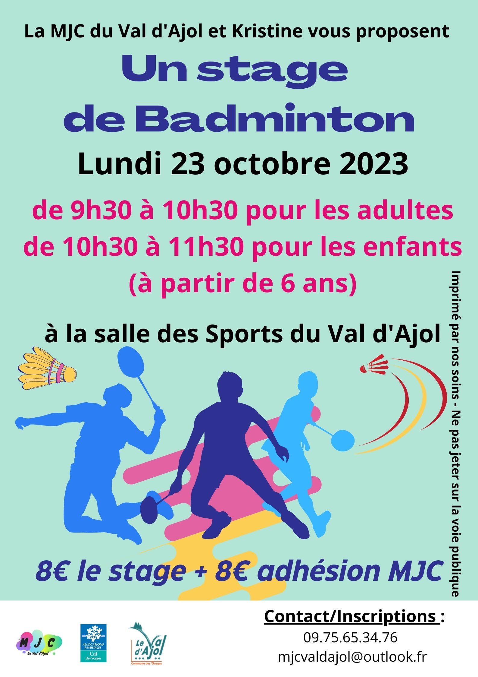 stage de badminton