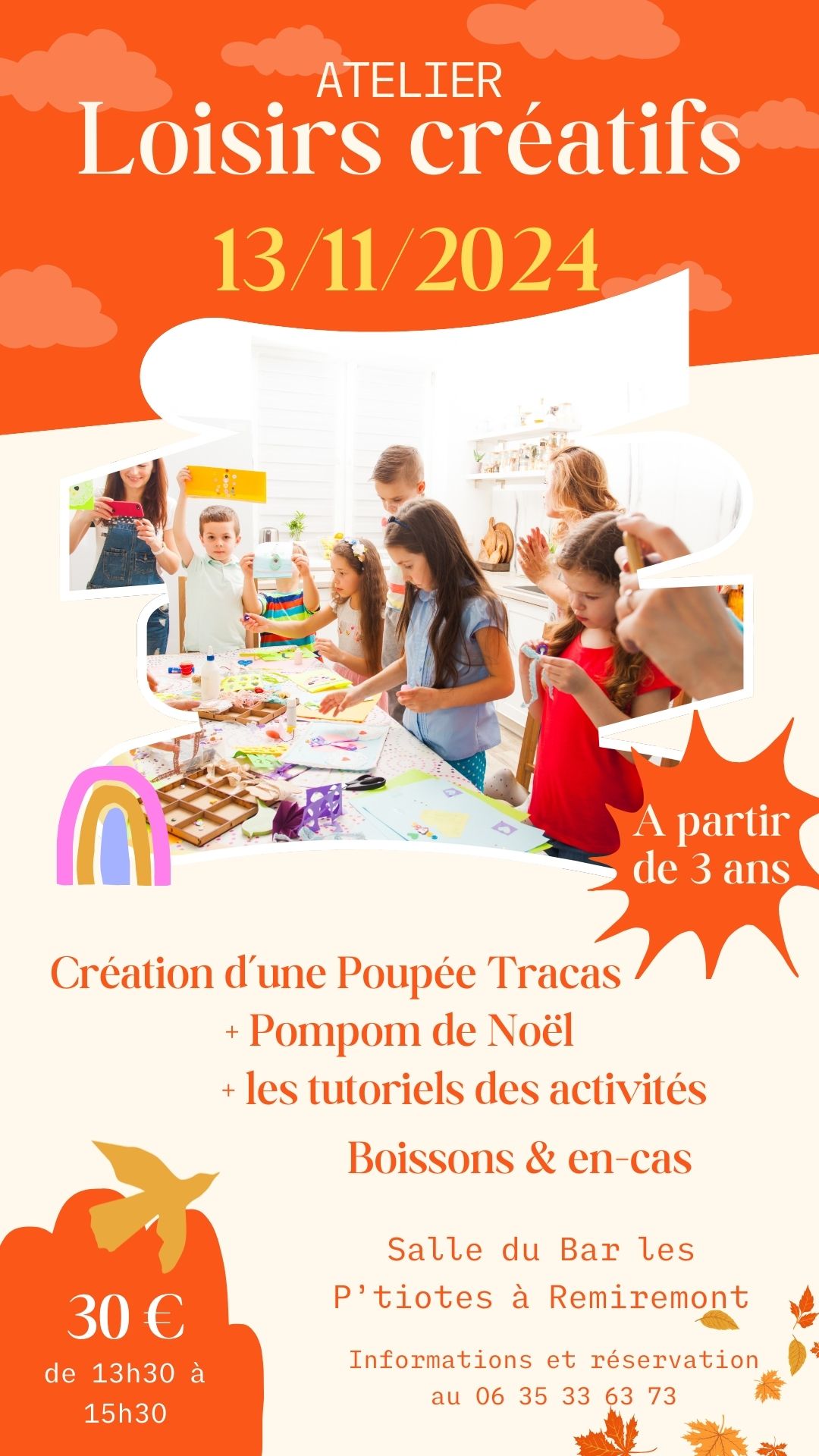 Atelier Loisirs Créatif Enfants – Poupée Tracas et Pompom de Noël