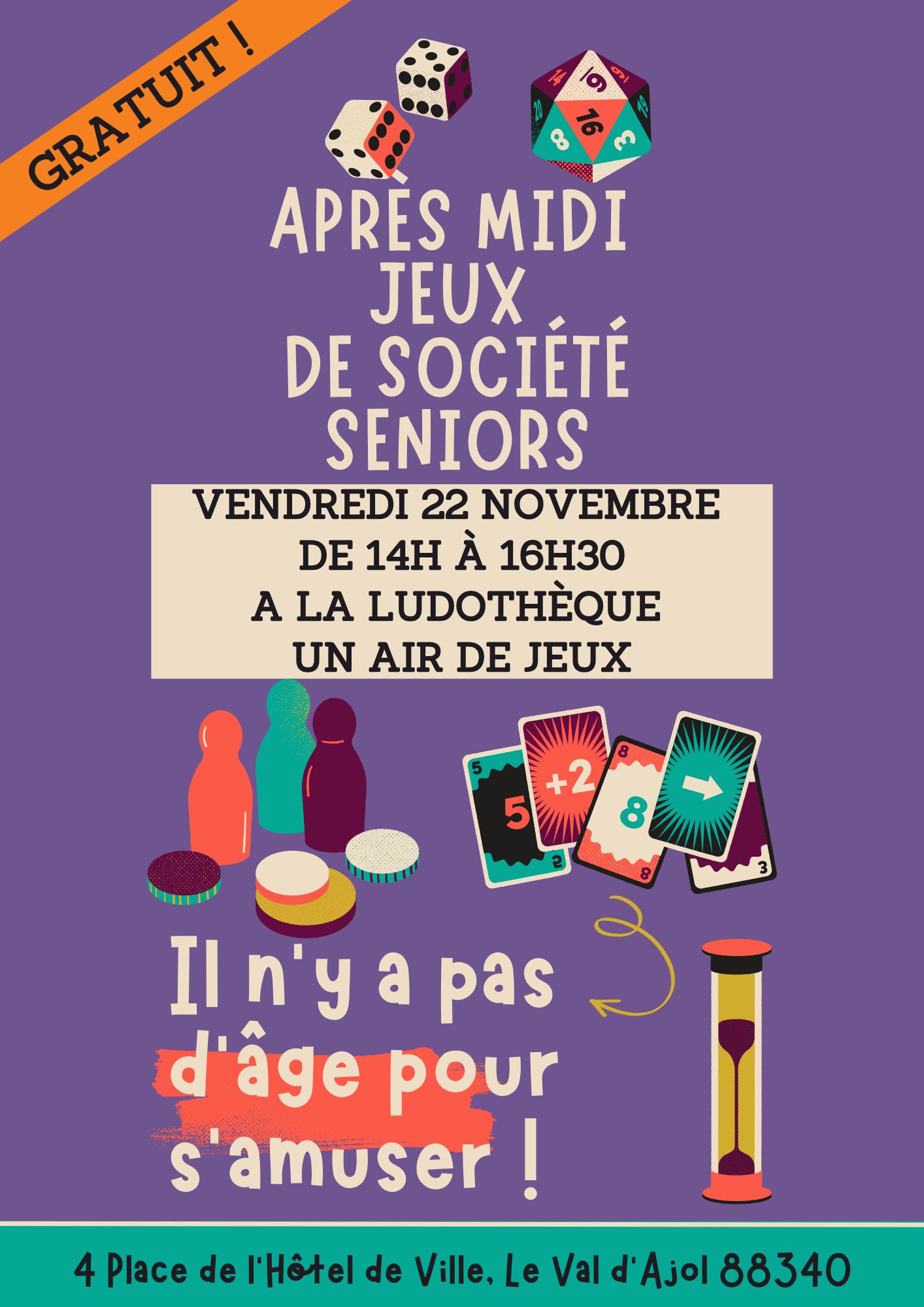Après-midi pour les seniors à la ludo