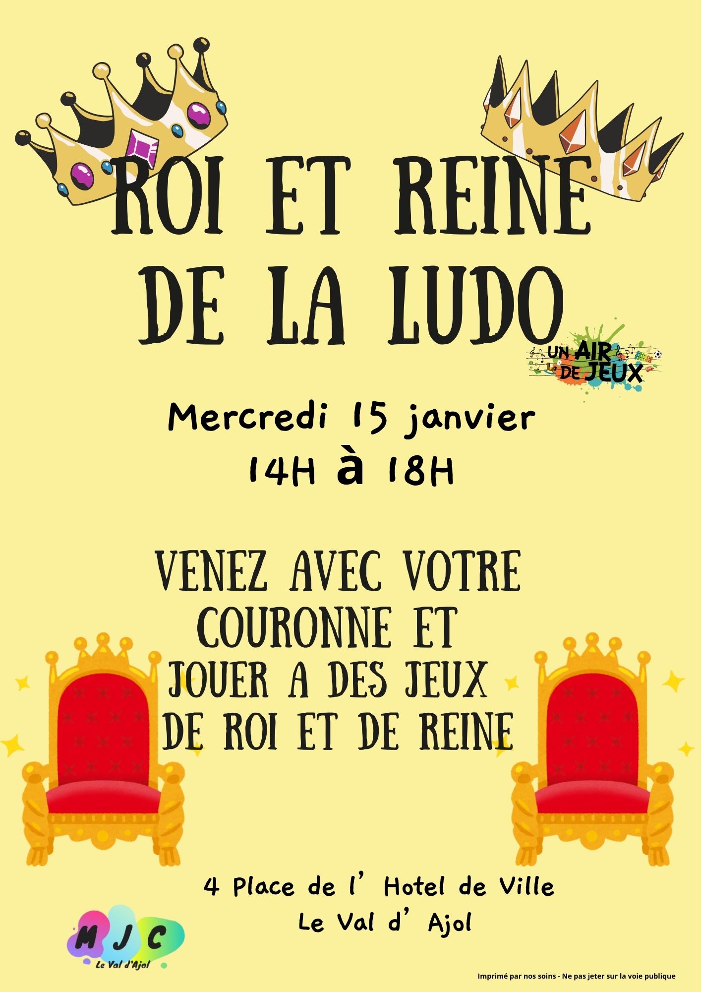 Roi et Reine à la ludo