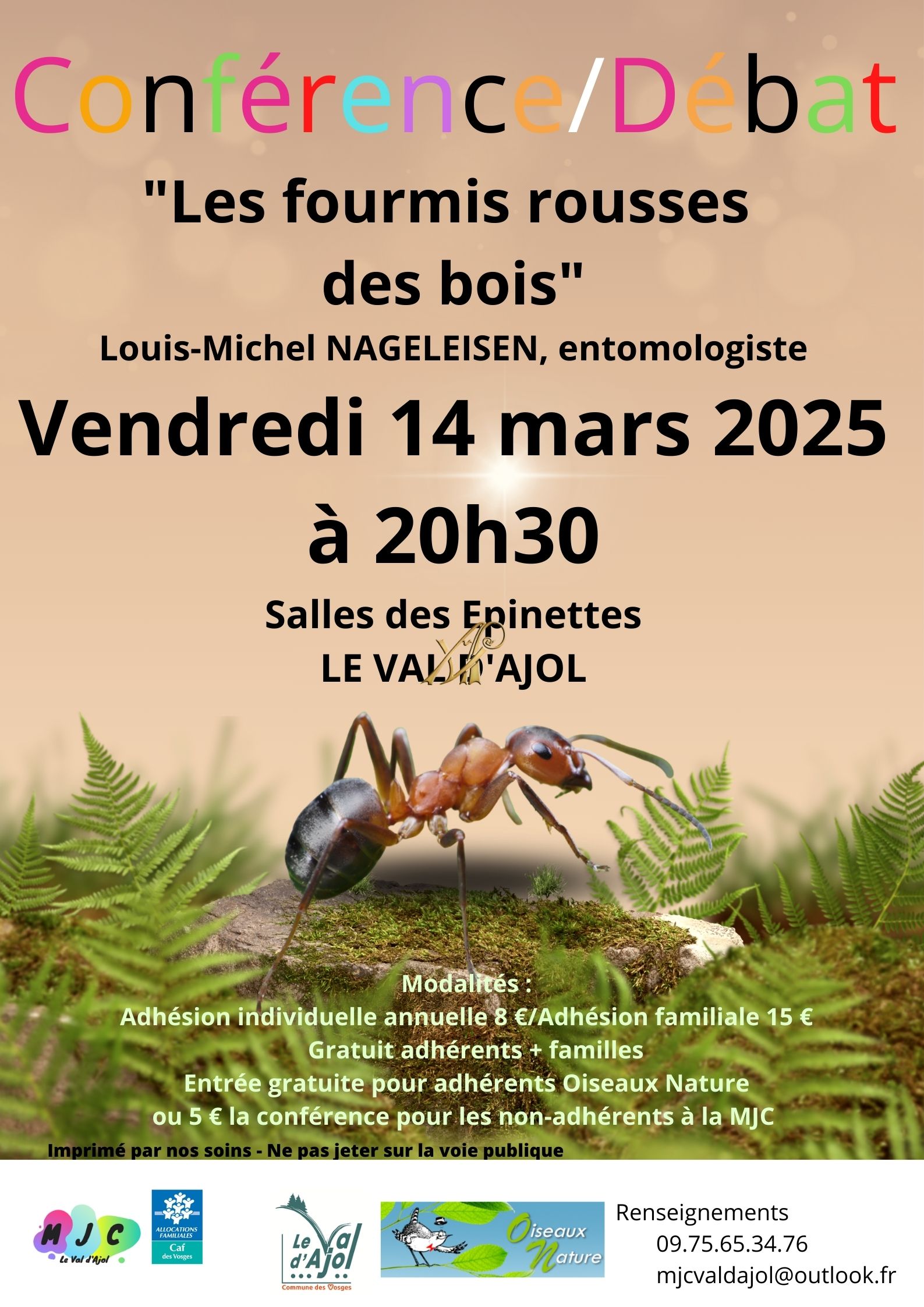 Conférence « Les fourmis rousses des bois »