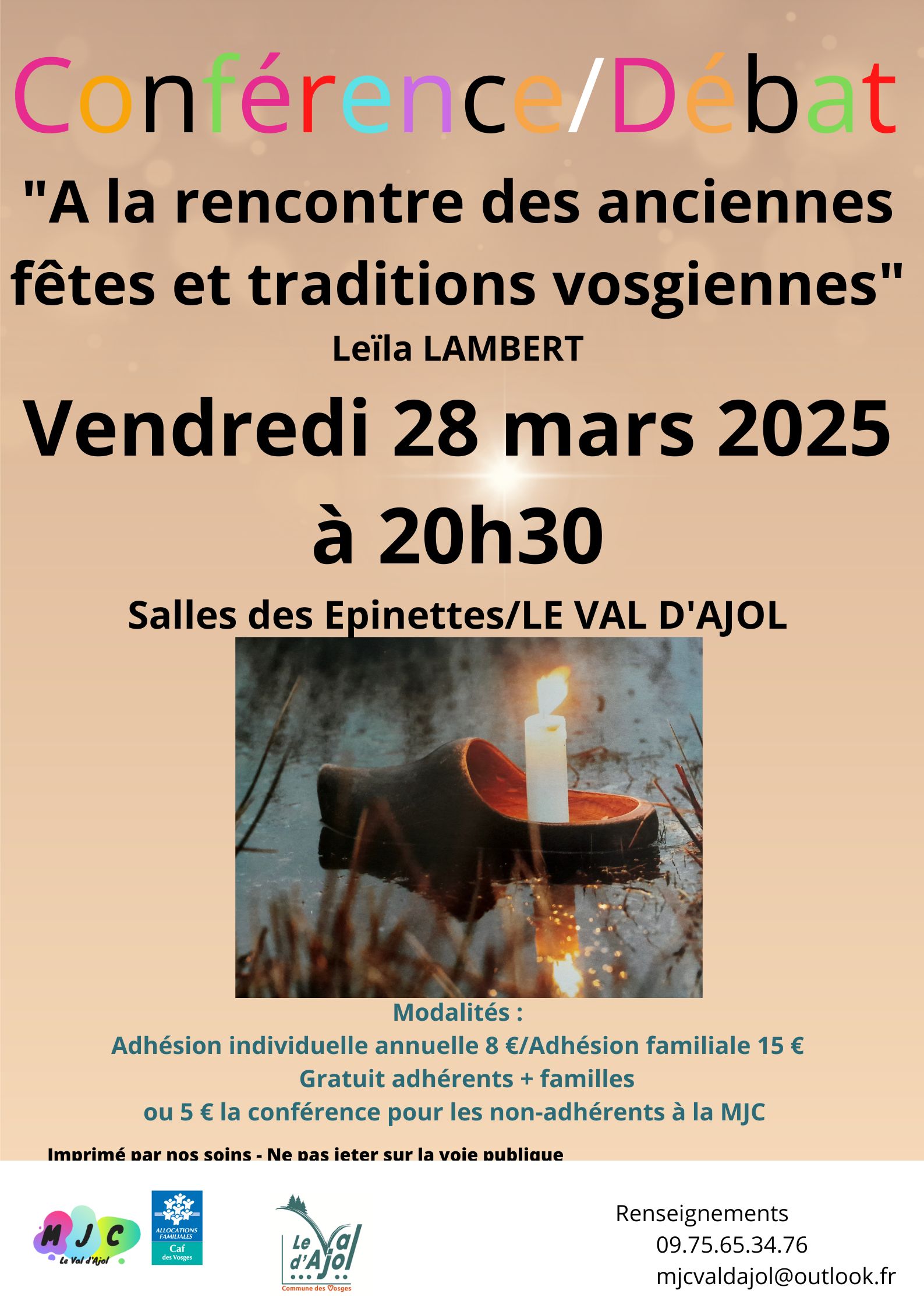 Conférence « A la rencontre des anciennes fêtes et traditions vosgiennes »