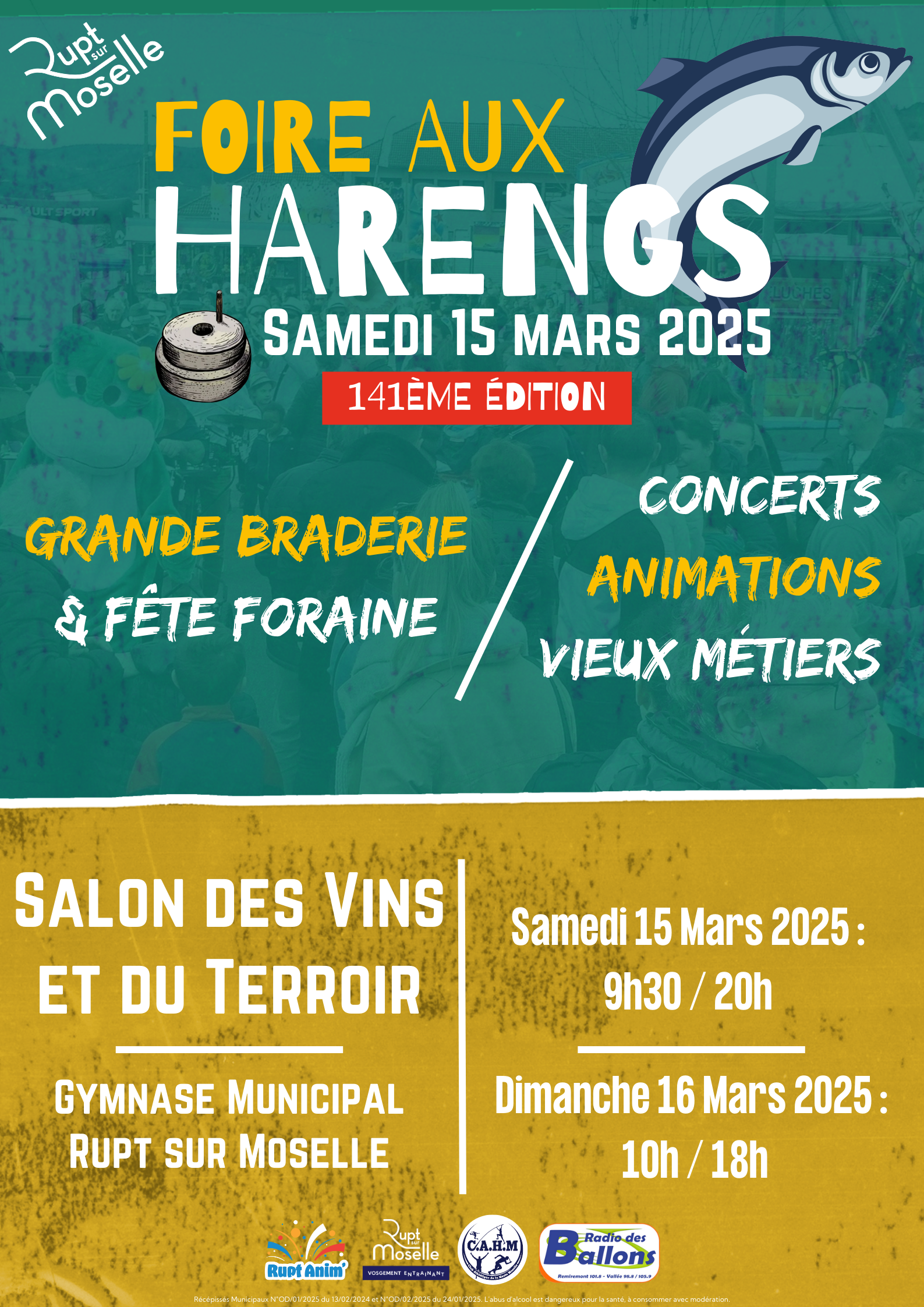 141ème Foire aux Harengs – 22ème Salon des Vins et du Terroir
