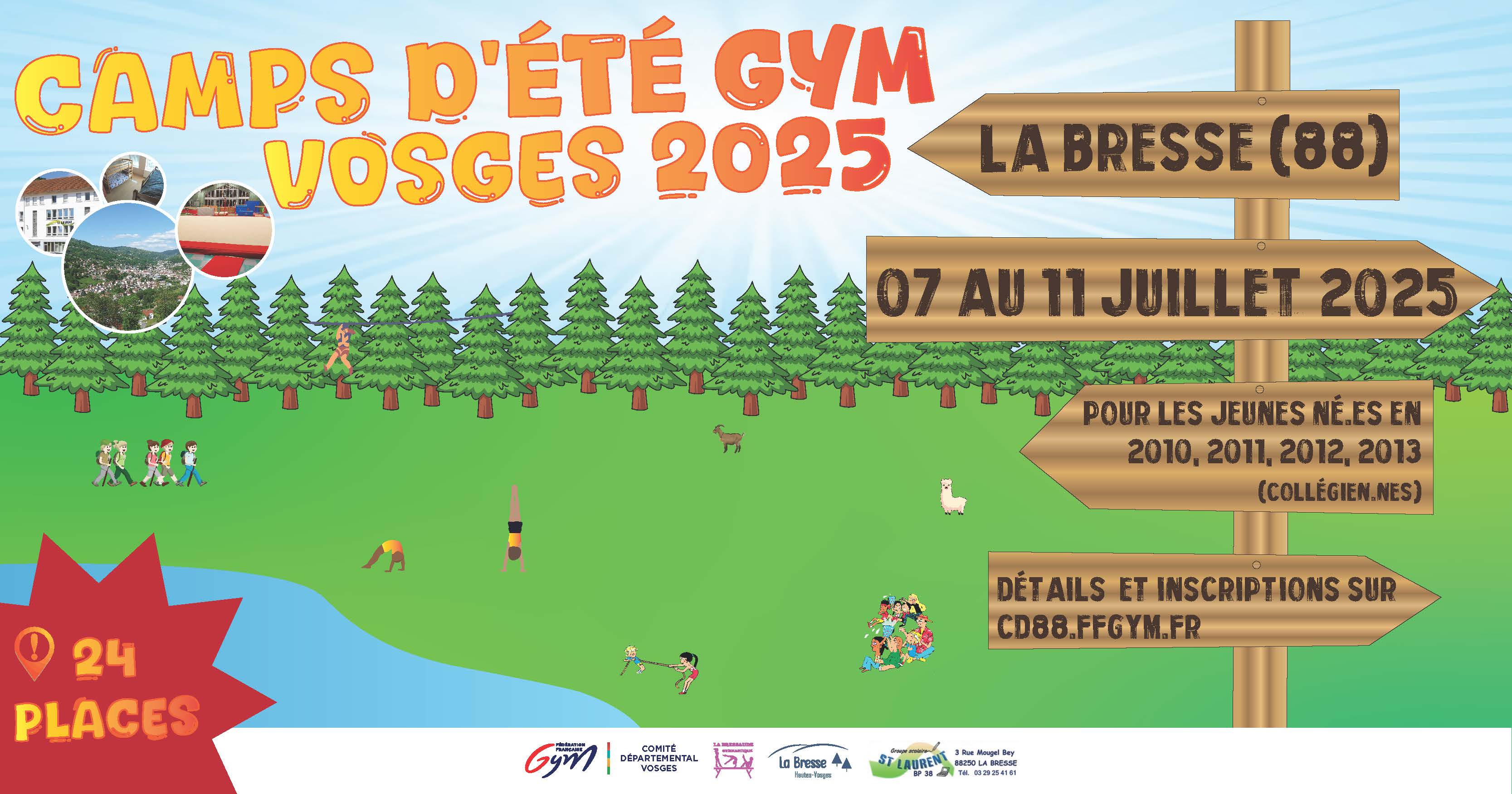 Camps d&rsquo;été Gym Vosges 2025