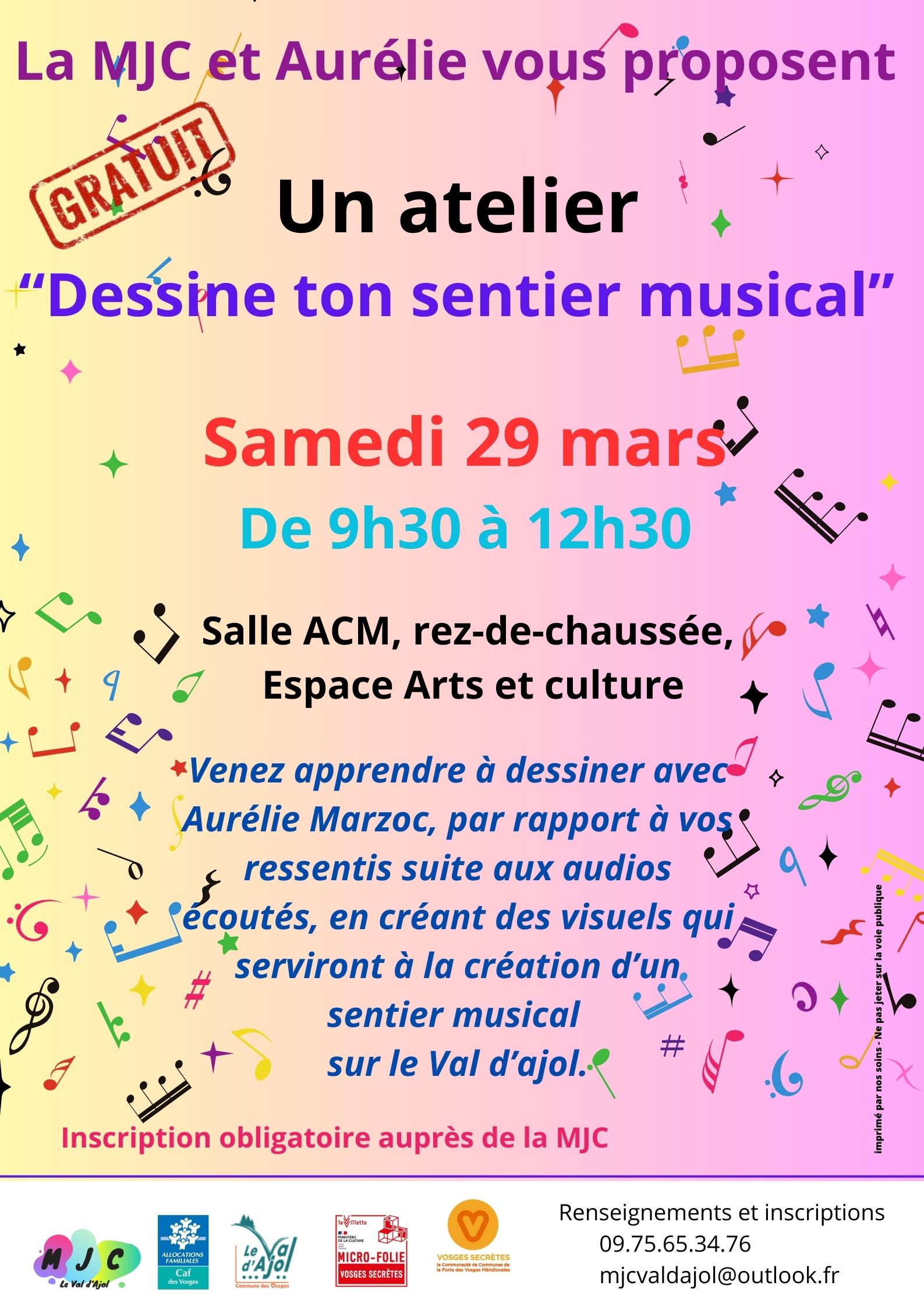 Dessine ton sentier musical