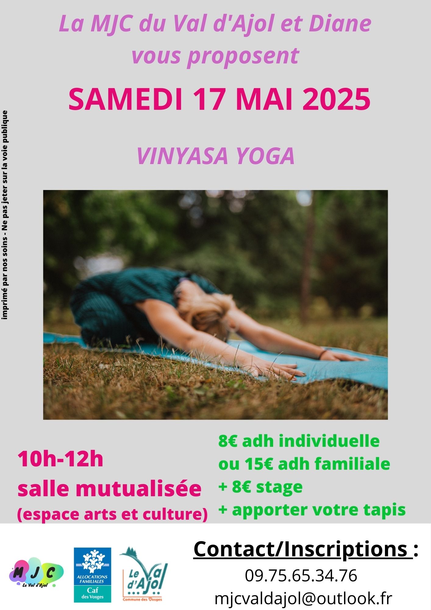 Stage vinyasa, animé par Diane