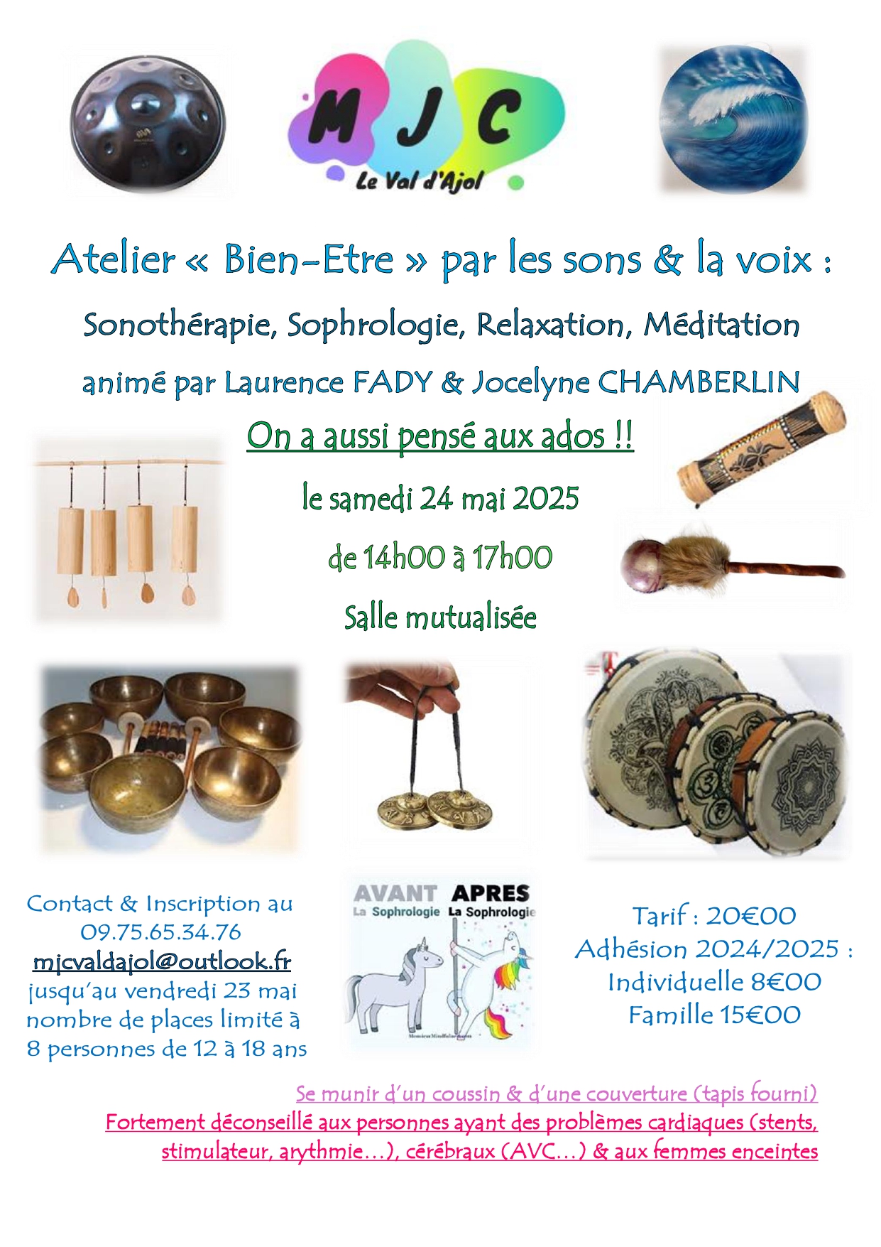 Atelier bien-être pour ados par les sons et les voix