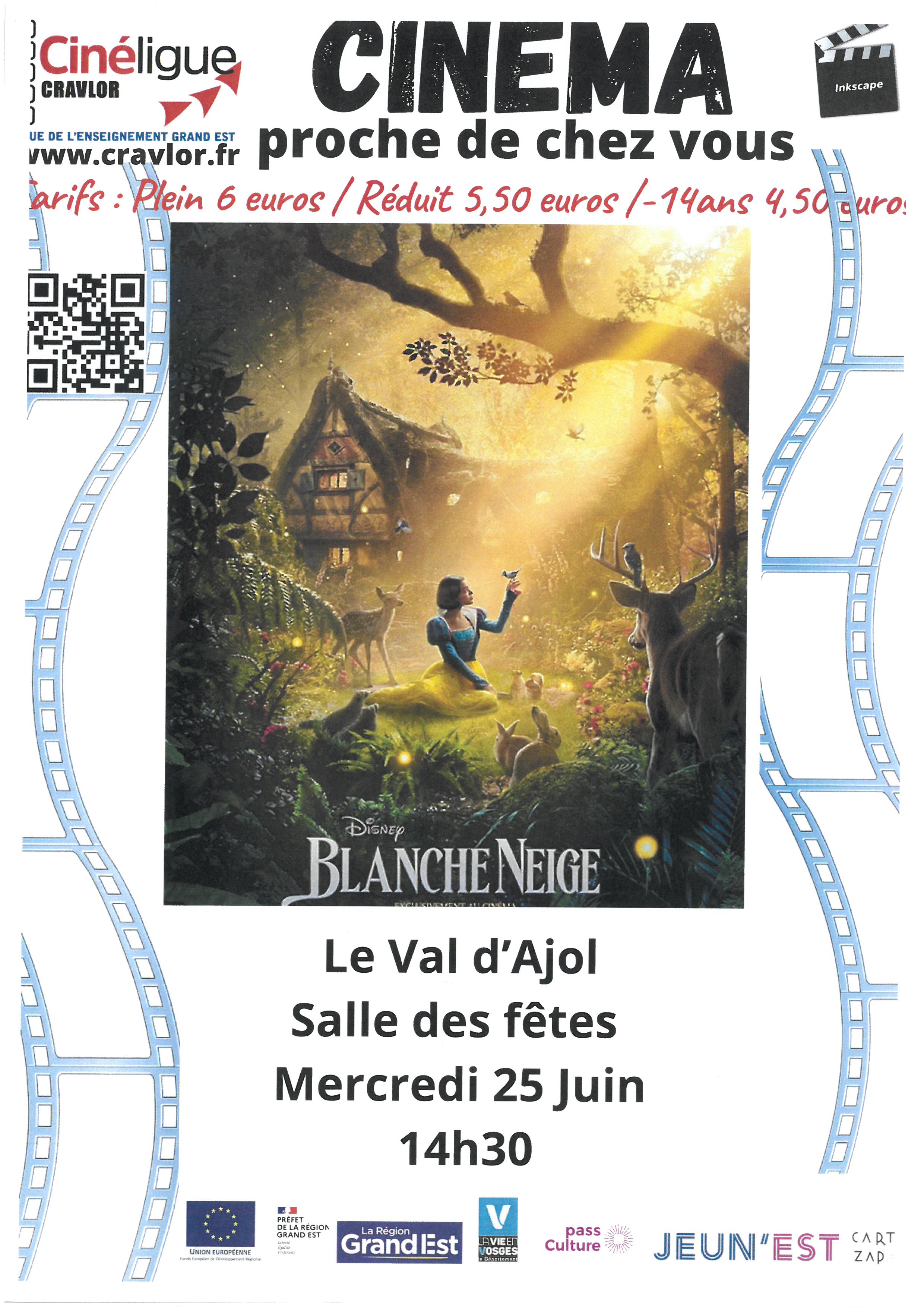 Séance de cinéma « Blanche Neige »