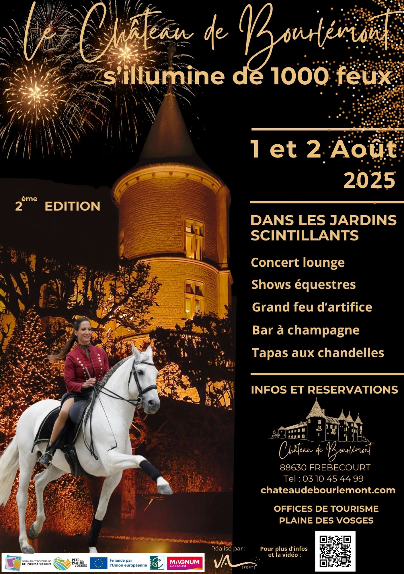 Le château de Bourlémont s’illumine de 1000 feux