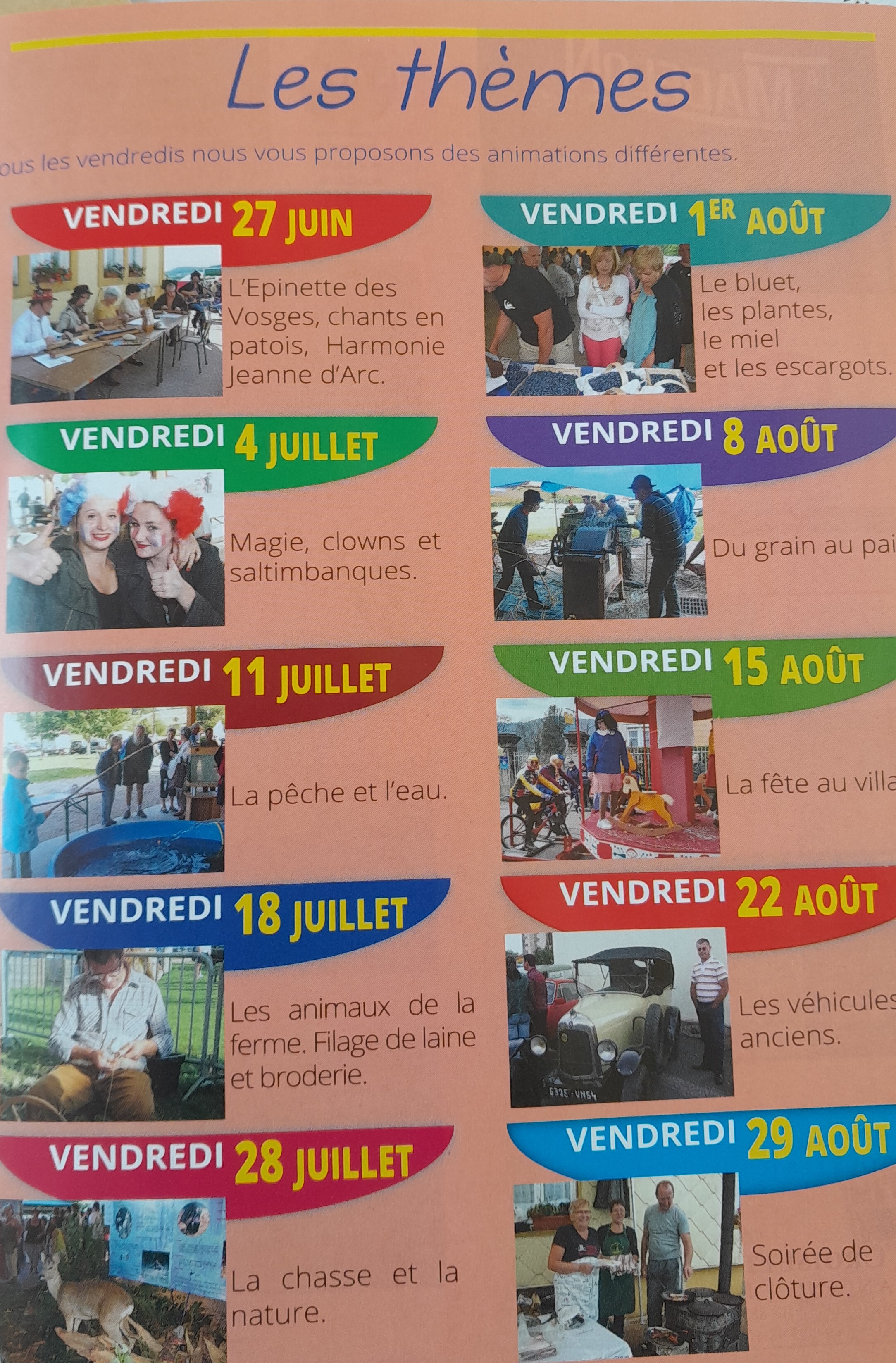 De fin juin à fin aout : Marché d&rsquo;été au Girmont Val d&rsquo;Ajol