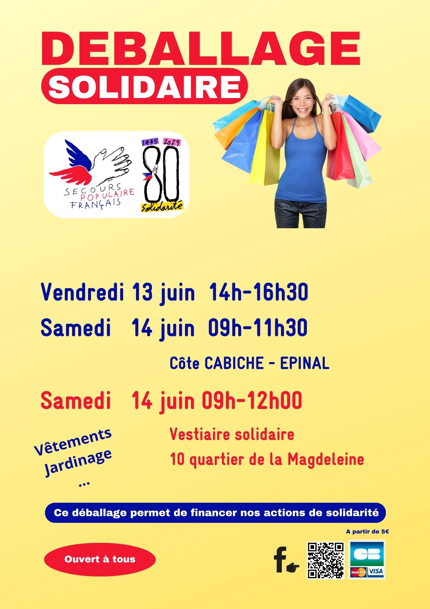 Déballage solidaire juin 2025