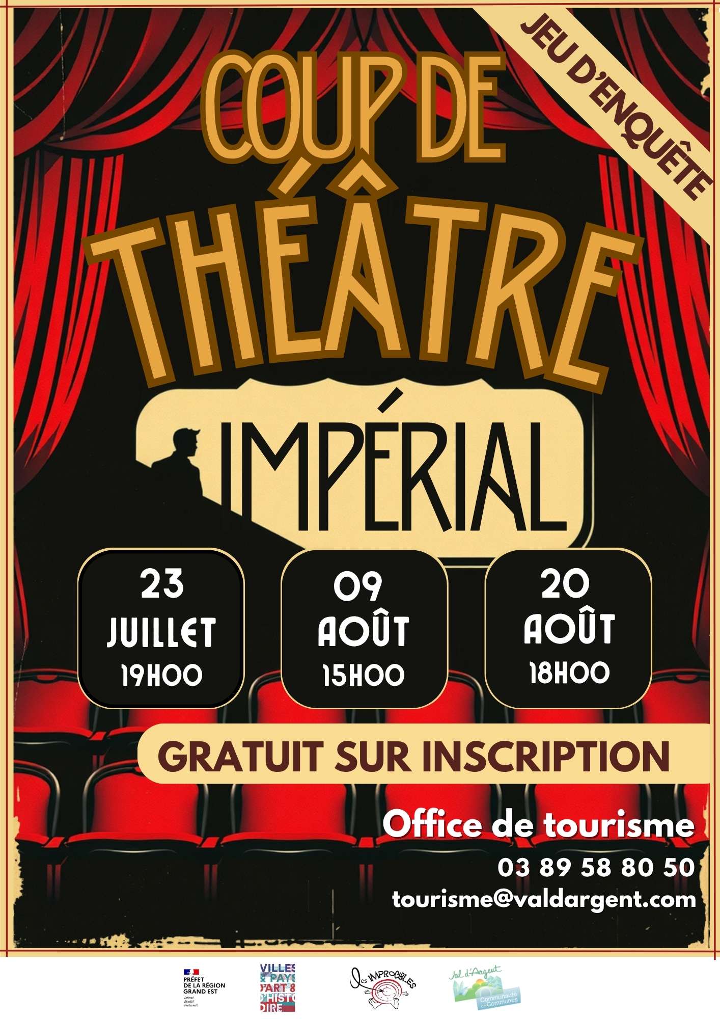 jeu d&rsquo;enquête « coup théâtre impérial »