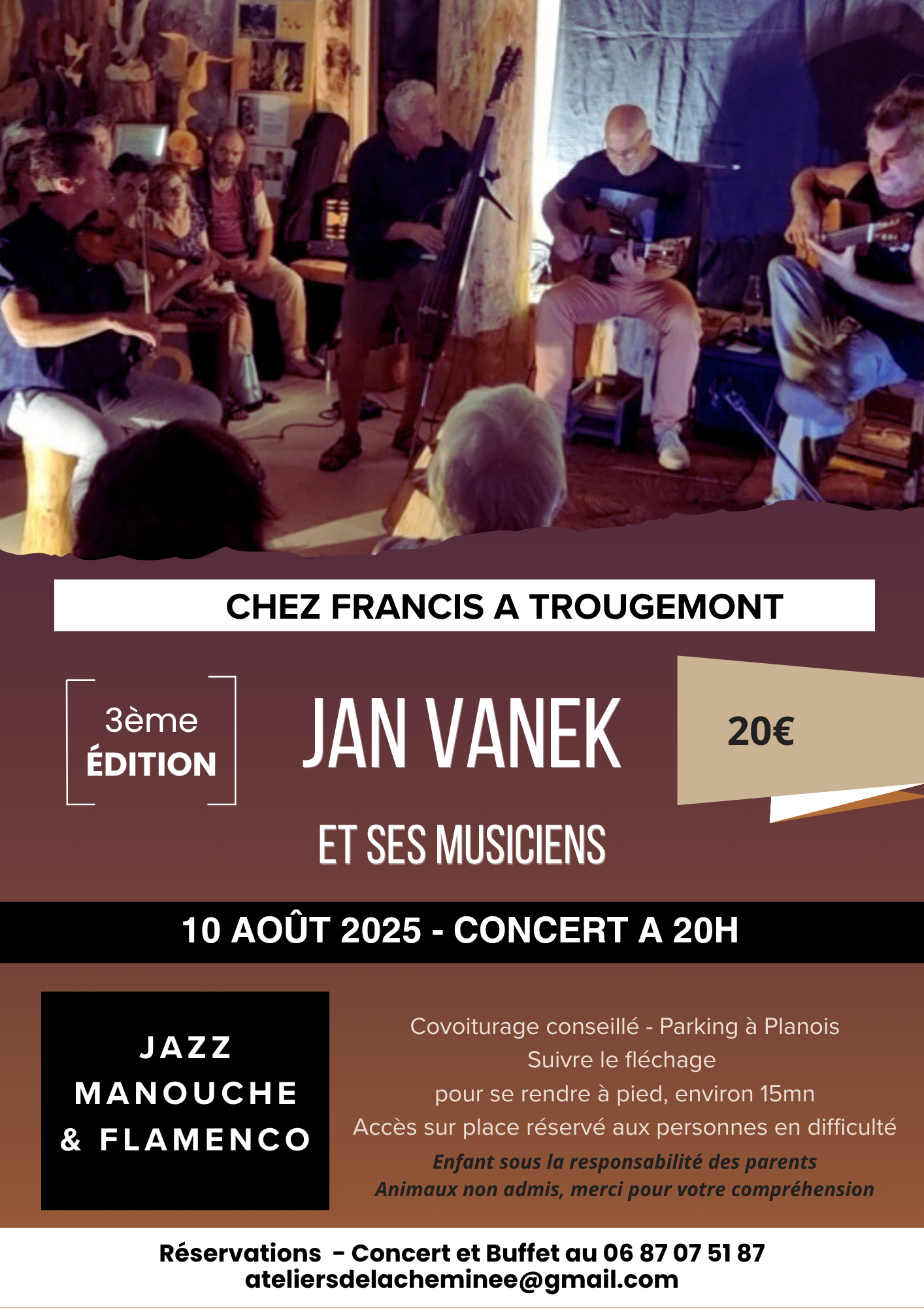 Concert Jan Vanek – Basse sur le Rupt