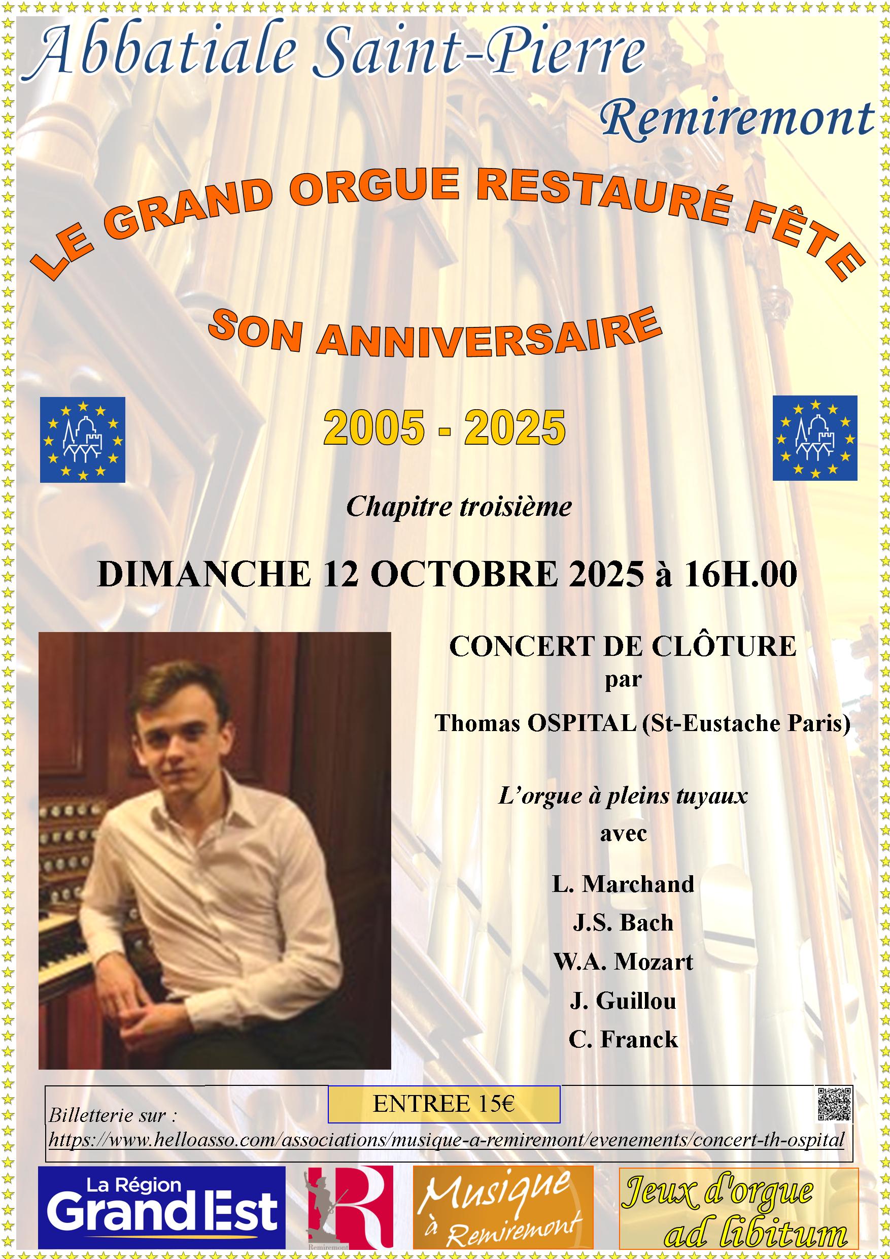 Concert d&rsquo;orgue