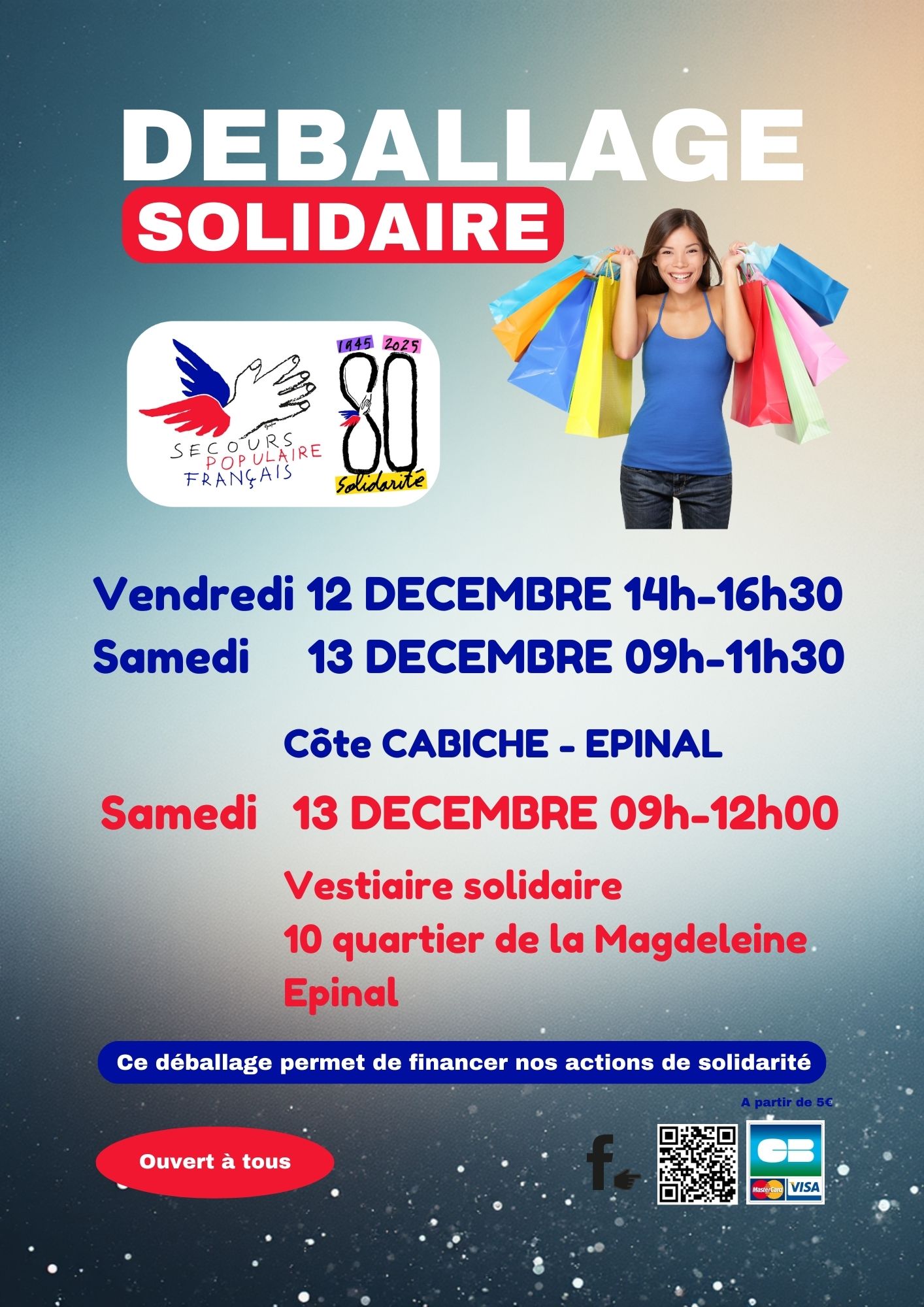 Déballage solidaire décembre