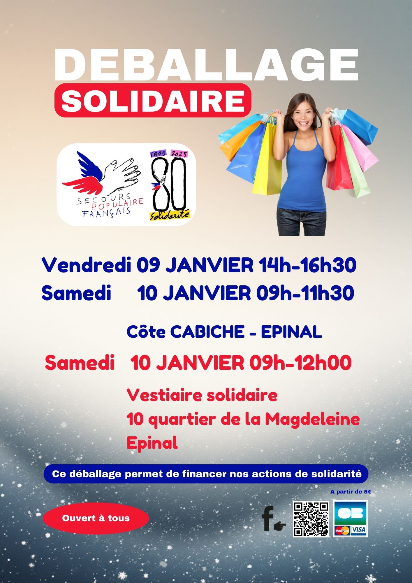 Déballage solidaire janvier 2026