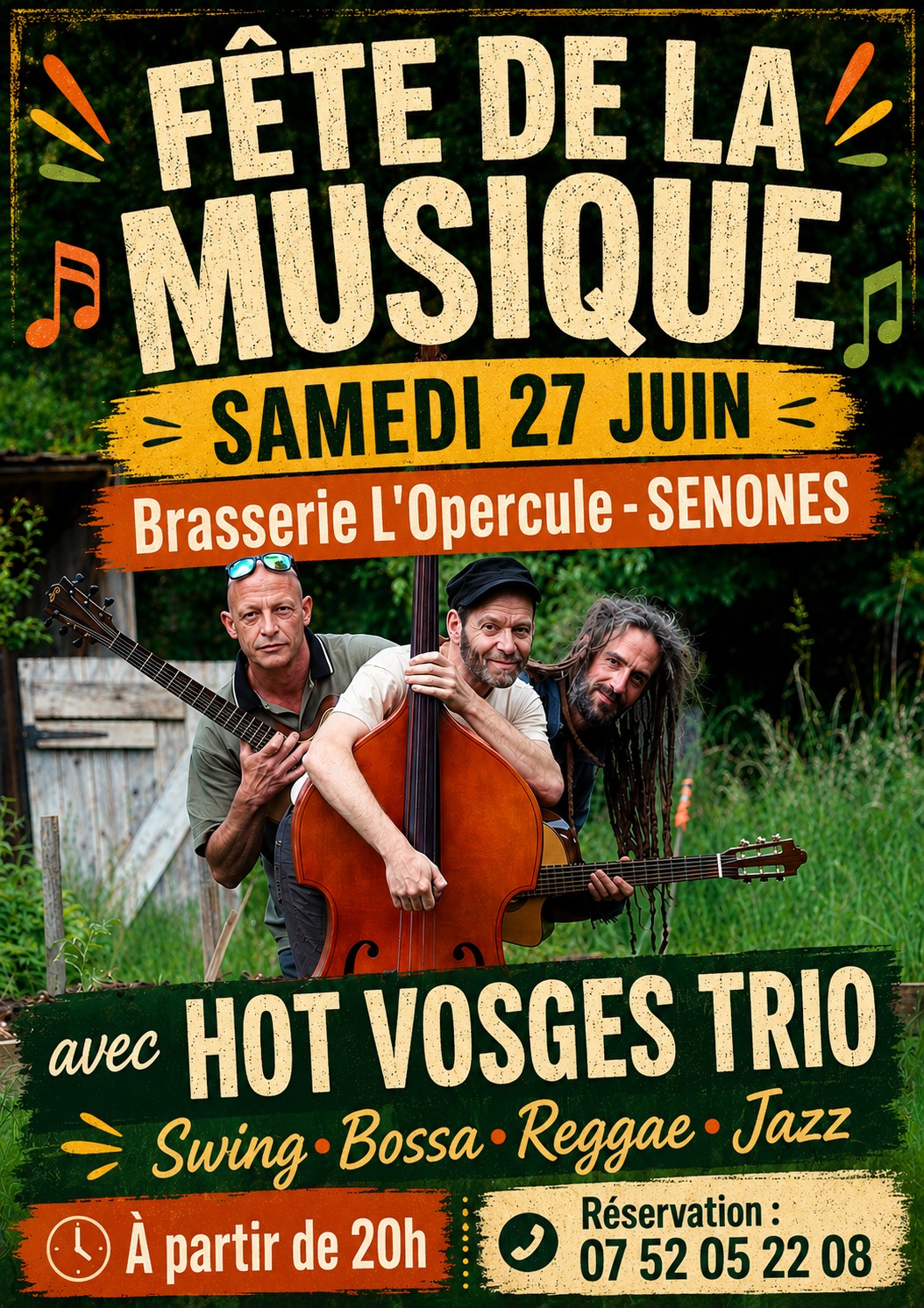 Hot Vosges Trio à L&rsquo;Opercule Fête de la Musique