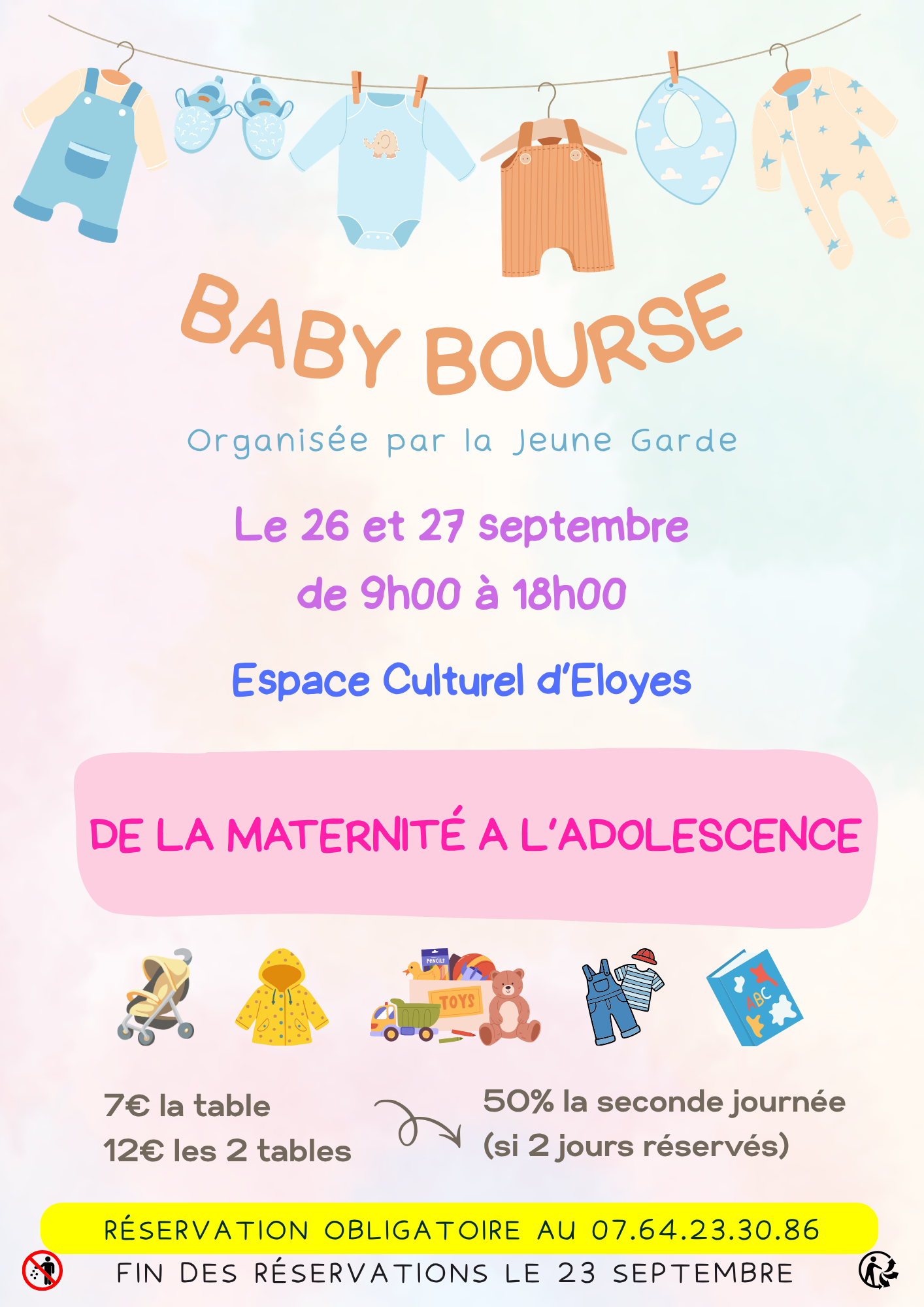 Baby bourse le 26 et 27 septembre 2026